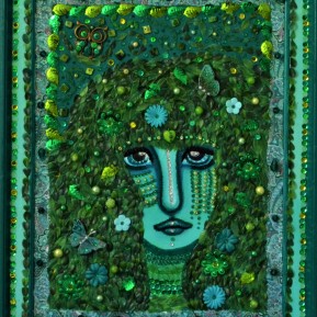 "Green" - 36 x 46 cm - 2700 kr - Frame included